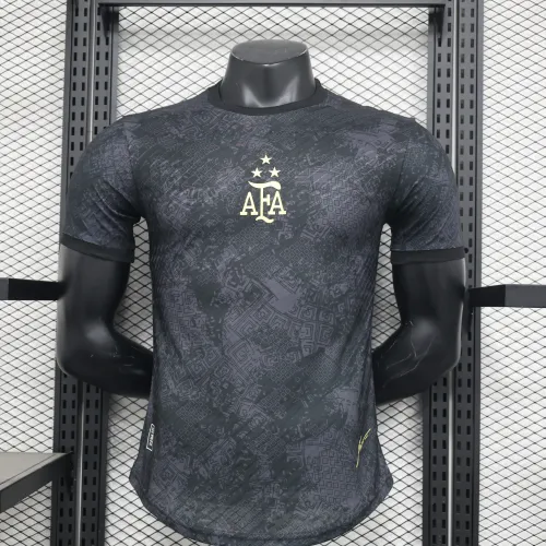 2024 Argentine Special Edition Black Player Version Jersey