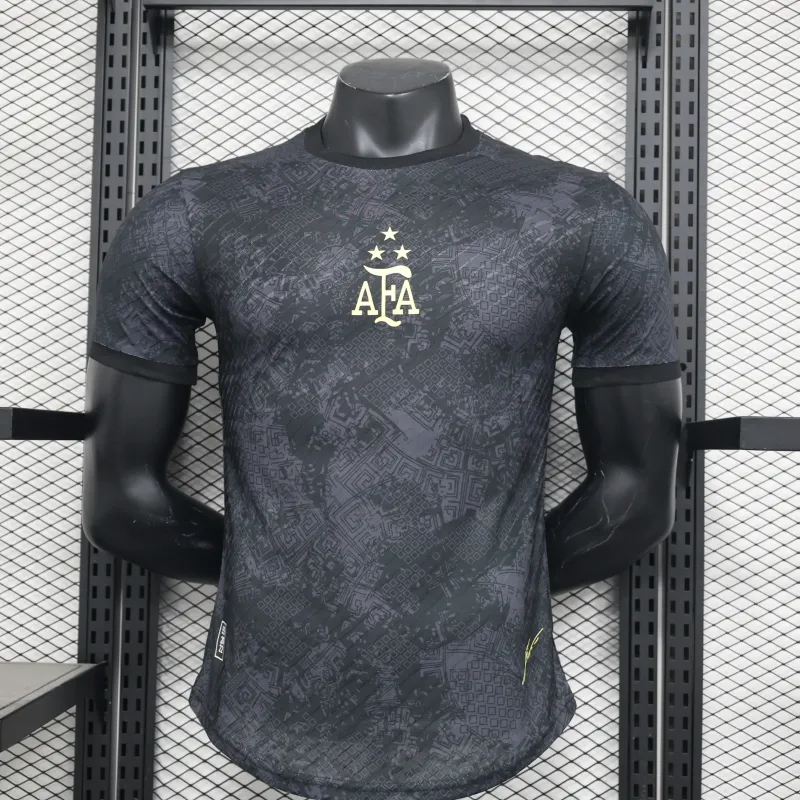 2024 Argentina Special Edition Black Player Version Jersey