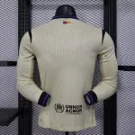 25/26 Barcelona Away long Sleeve Player Version Jersey