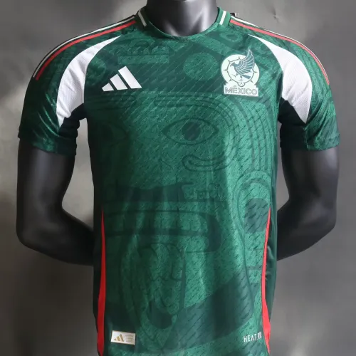 Camisola verde especial do México versão jogador 2024
