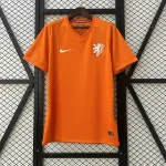 2014 World Cup Netherlands home retro orange soccer jersey