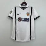 00/01 Valencia Retro Home weißes Fußballtrikot 00/01 Valencia Retro-Heimtrikot in Weiß
