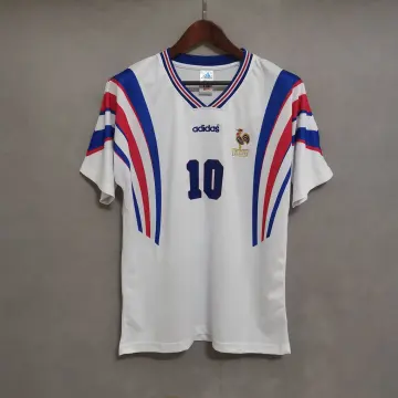 1996 France Away Retro Soccer Jersey