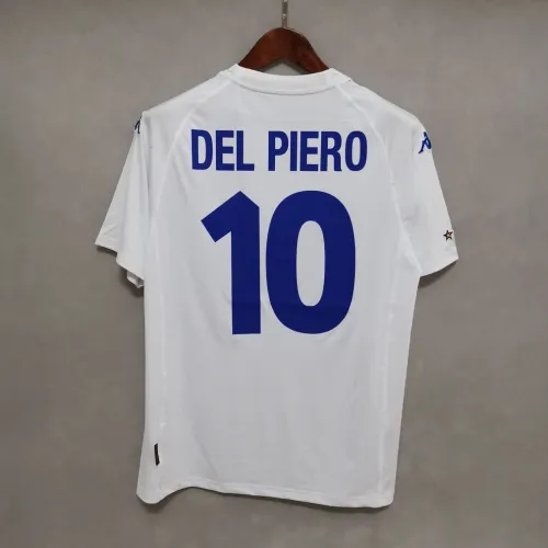 2000 Italy away white Retro Soccer Jersey