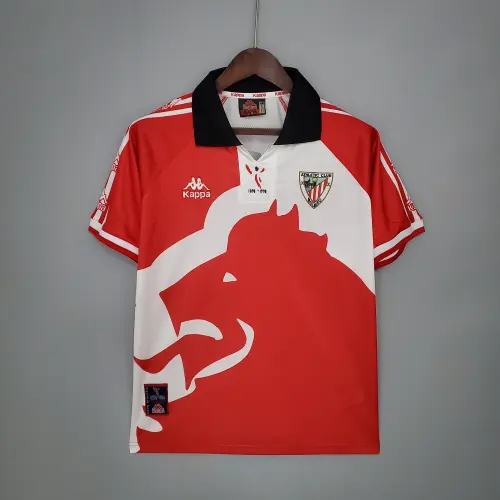97-98 Athletic Bilbao home Retro Soccer Jersey