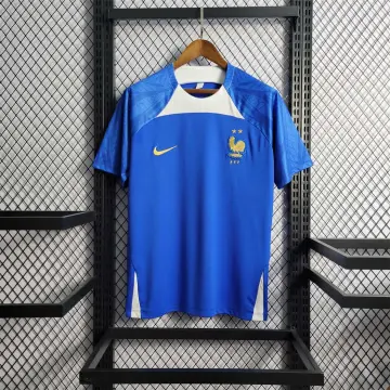 2022 Wereldkampioenschap Frankrijk Blauw Training Voetbal Jersey