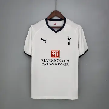 08-09 Tottenham Retro home white soccer jersey