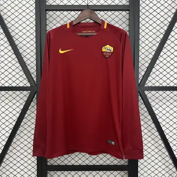 17-18 Roma Home Retro Long Sleeve Jersey