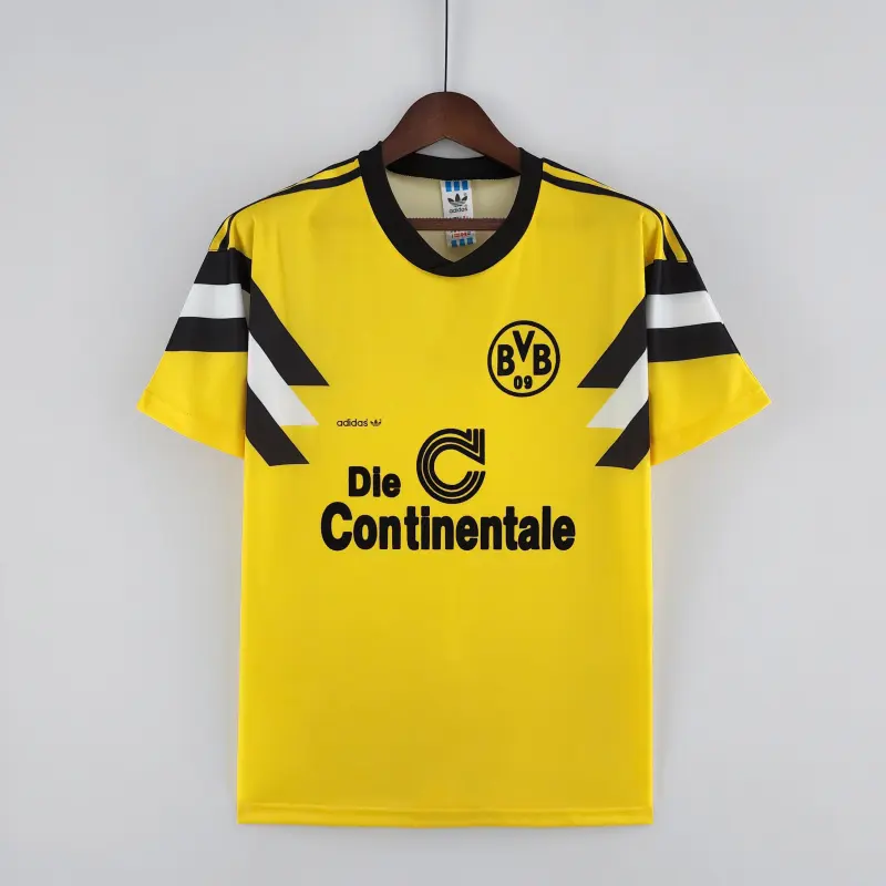 89/90 Borussia Dortmund home Retro Soccer Jersey