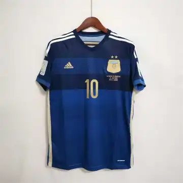Camiseta de fútbol retro de Argentina para los partidos fuera de casa del Mundial de 2014