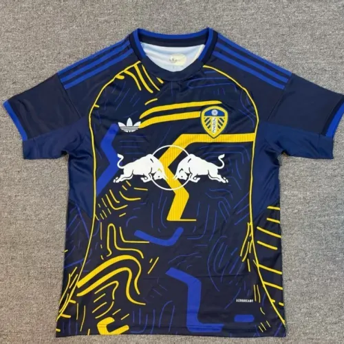 25/26 Leeds United azul Camiseta de fútbol especial