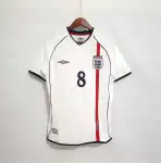 2002 World Cup England home white Retro Soccer Jersey