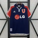 01/02 Club Universidad de Chile Retro Home camiseta de fútbol azul