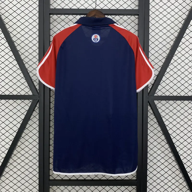 01/02 Club Universidad de Chile Retro Home camiseta de fútbol azul