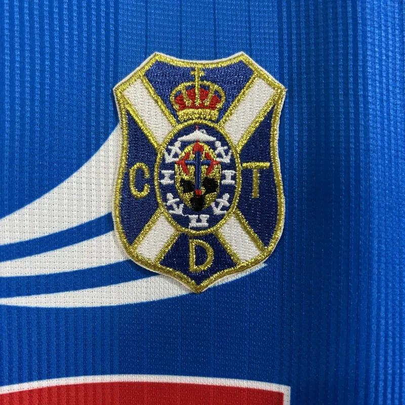 98/99 Tenerife Retro blauw voetbalshirt weg