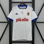 01/02 Camisa de futebol retro branca do Real Zaragoza (jogo em casa) 01/02 Camisola de futebol retro branca do Real Zaragoza (jogo em casa)
