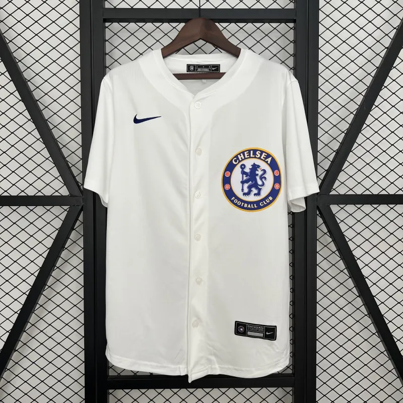 25/26 Chelsea White Baseball Jersey
