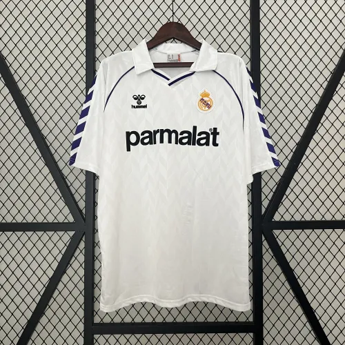 88/89 Real Madrid Home Retro Soccer Jersey