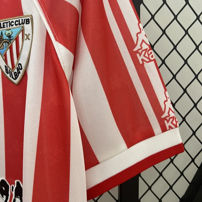 25/26 Athletic Bilbao100th Anniversary Home Stadium Retro Soccer Jersey