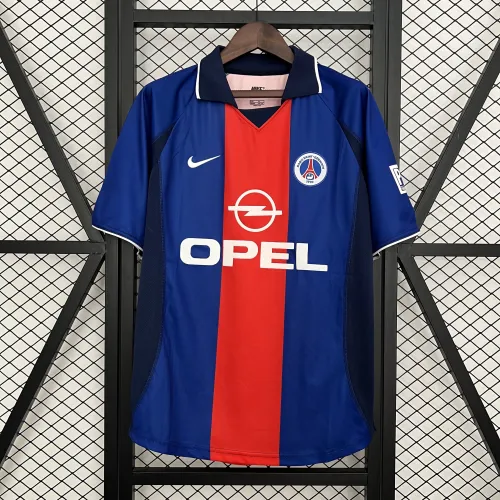 Camisola de futebol retro do PSG para jogos em casa, 00/01