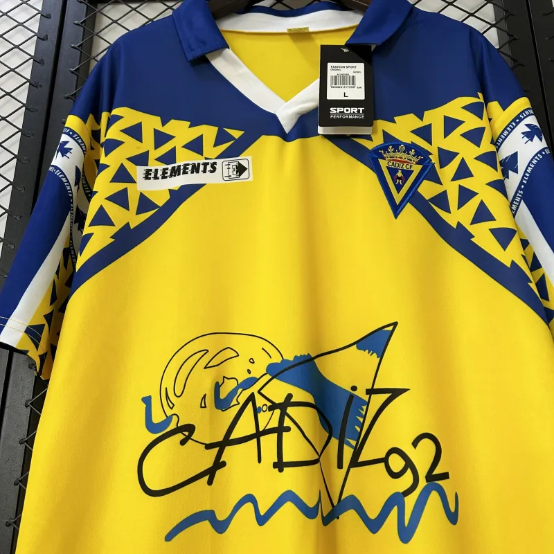 91/92 Cadiz Home Retro Soccer Jersey