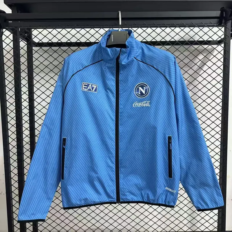 25/26 Napoli pad printed blue waterproof windbreaker