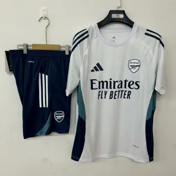 25/26 Kit de treino branco do Arsenal