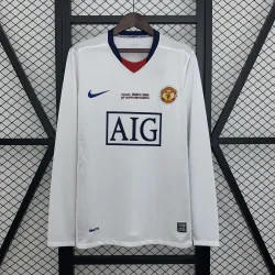 08/09 Manchester United Champions League Away Edition White Retro long sleeve Jersey - product photo 08/09 Manchester United Champions League Away Edition White Retro long sleeve Jersey product image