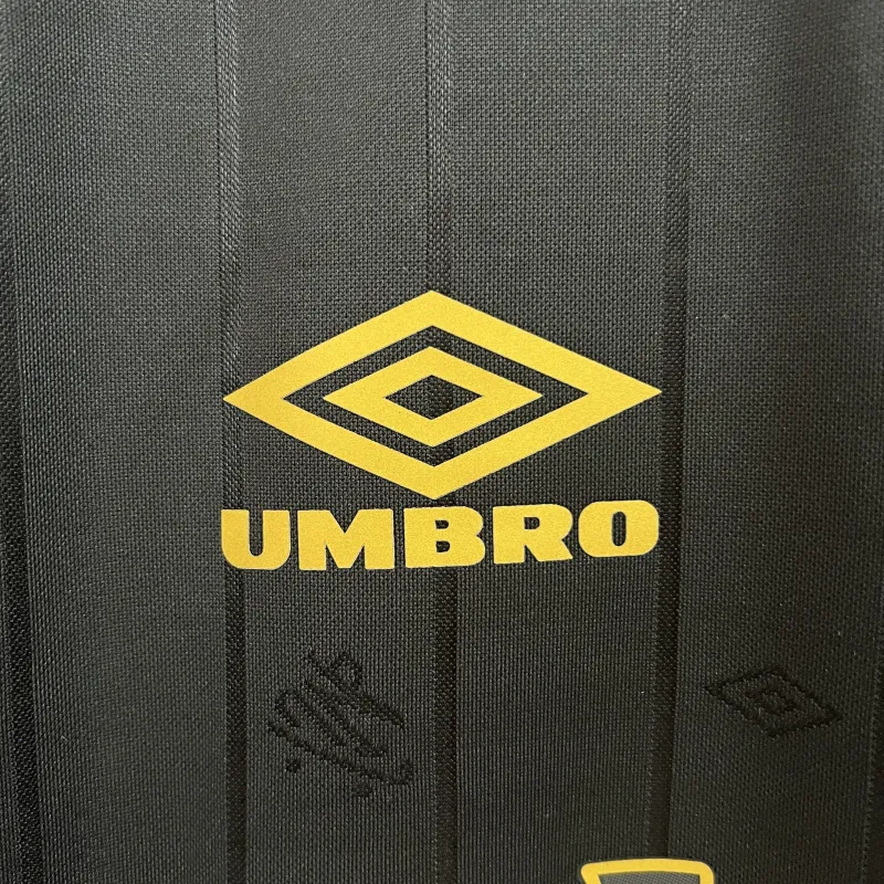 25/26 Santos-herdenkingseditie: zwart retro voetbalshirt