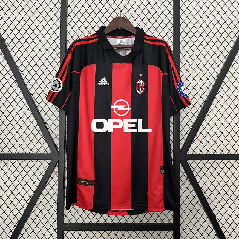 00/01 AC Milan Home Retro Soccer Jersey