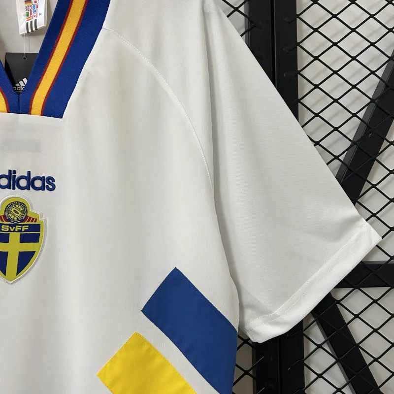 Maglia da calcio retrò della Svezia in trasferta del 1994
