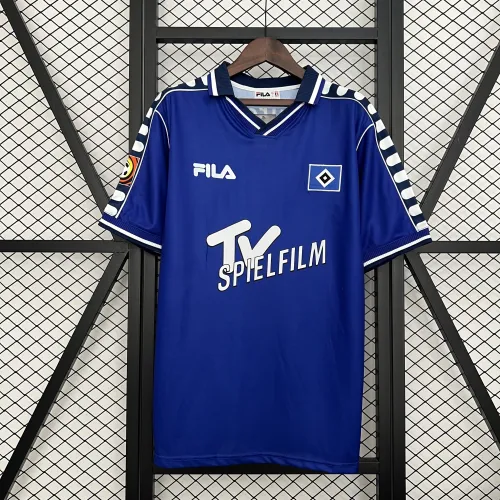 00/01 Hamburg FC Blauw Retro Voetbal Jersey