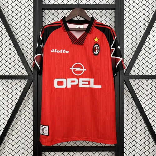 97/98 AC Milan Speciale Editie Rood Retro Voetbalshirt