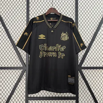 25-26 Santos Commemorative Edition Black Retro Soccer Jersey