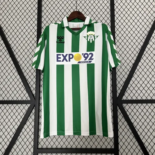 88/89 Real Betis Home Retro Soccer Jersey