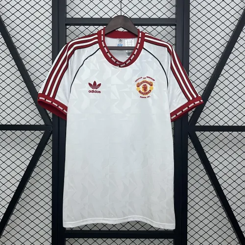 91/92 Manchester United Away Retro Soccer Jersey