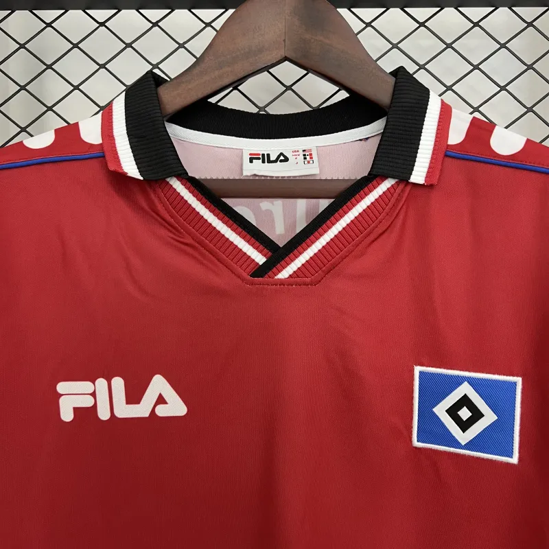 00/01 Hamburger FC Rot Retro Fußball Trikot