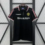 98/99 Manchester United Schwarz Retro Fußball Trikot 98/99 Manchester United Black Retro Soccer Jersey