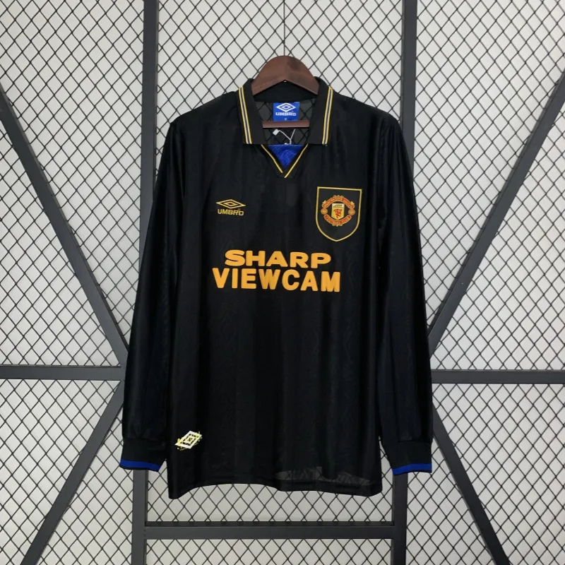 93/95 Manchester United away Retro long sleeve Jersey
