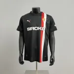 25/26 Sporting Gijon fuera camiseta de fútbol negro 25/26 Sporting Gijon away black soccer jersey