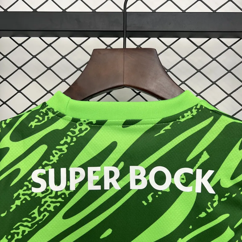 25/26 Sporting Lisbona Portiere Kit Bambini Verde