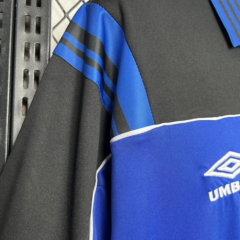 99/00 Flamengo Blue Goalkeeper Uniform Retro Soccer Jersey