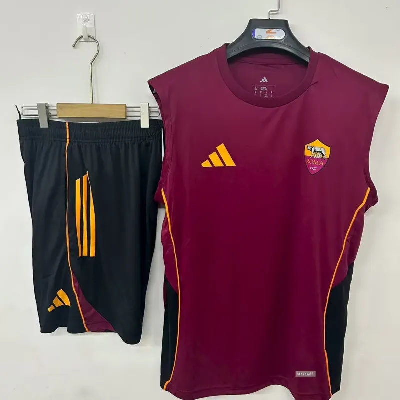 25/26 Roma Red Vest Sleeveless training Kit
