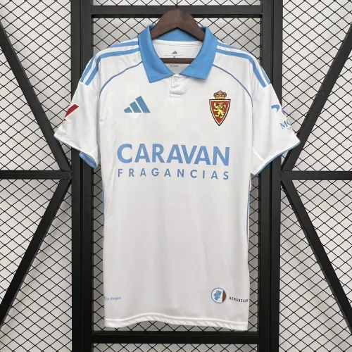 25-26 Real Zaragoza Home Soccer Jersey