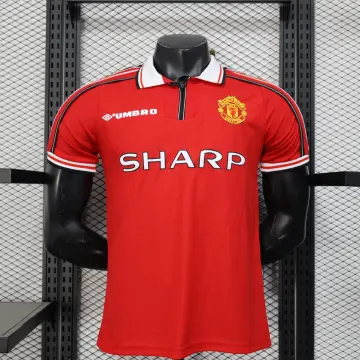 Maillot domicile rétro de Manchester United, saison 98/99, version joueur