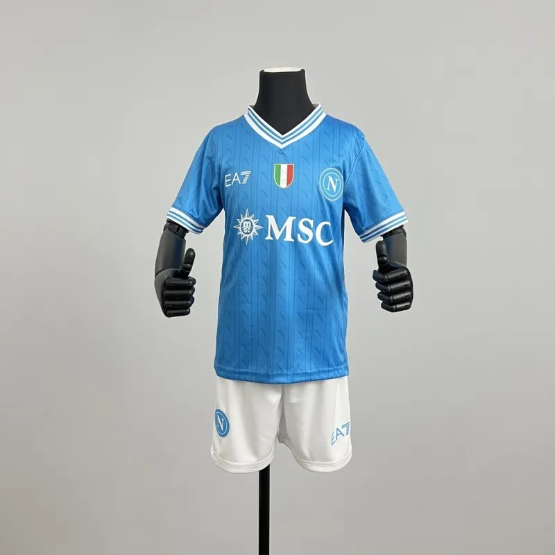 25/26 Napoli Home blue kids kit