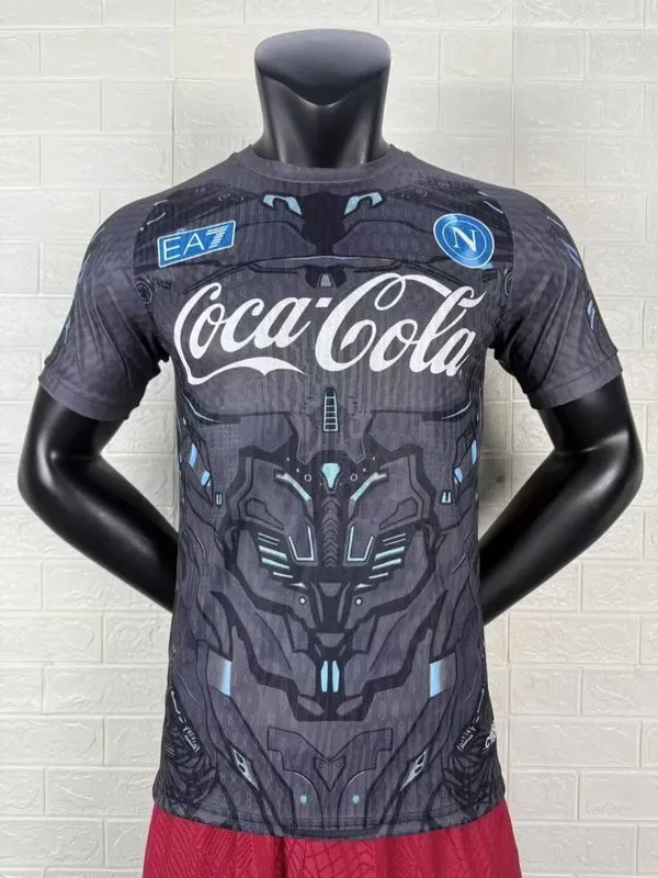 25/26 Napoli gray Coca Cola Player Version Jersey