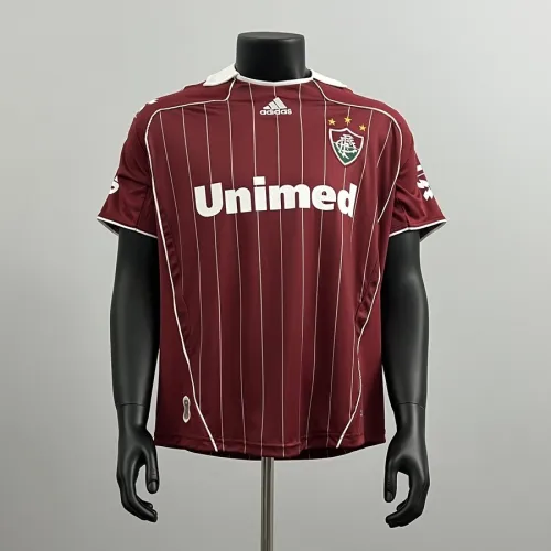 07-08 Fluminense Retro Third Away red soccer jersey