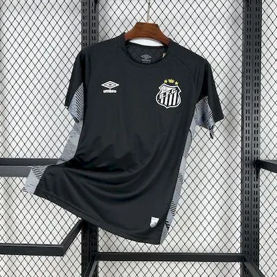 25-26 Santos Black goalkeeper Soccer Jersey