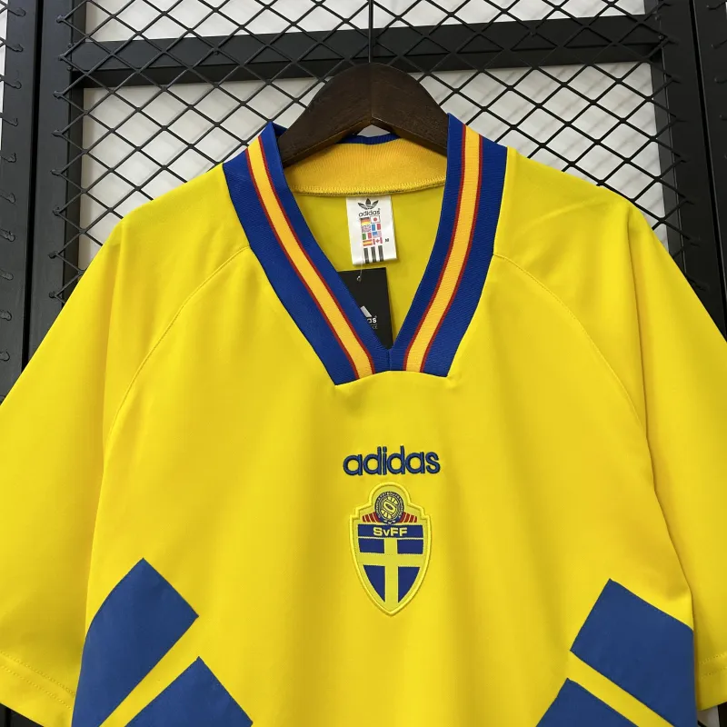 1994 Sweden Home Retro Soccer Jersey